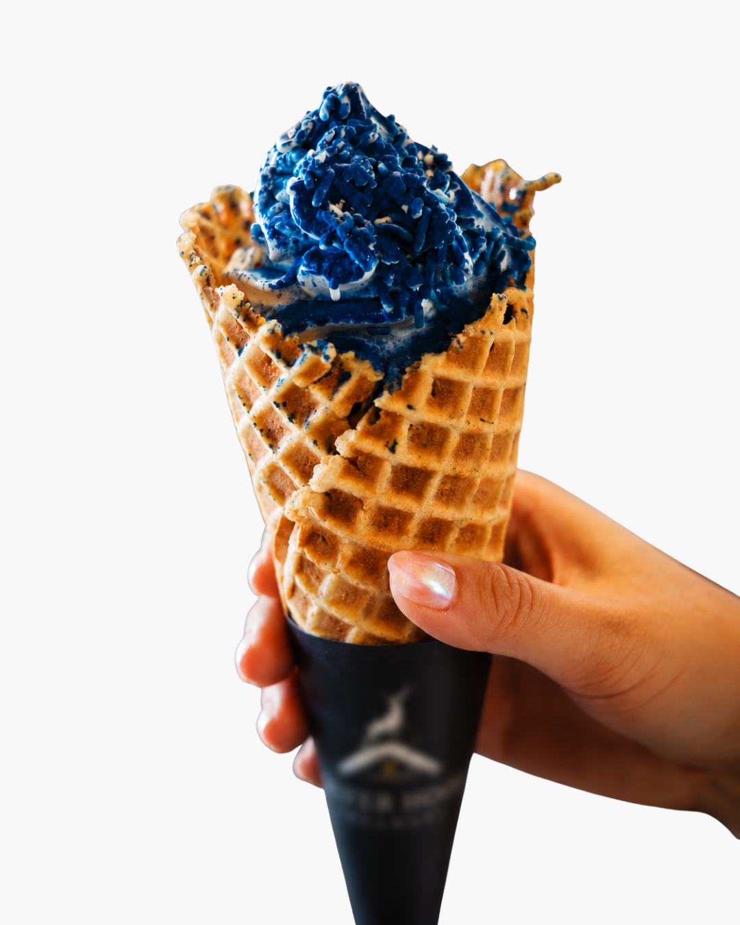Soft serve waffle cone, San Diego.